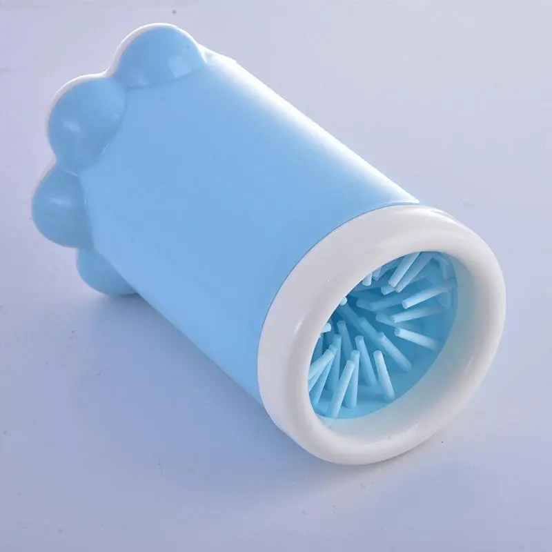 Dog Cleaning And Beauty Tools Portable Pets Dog's Paw Large Silicone Foot-washing Machine Pet Products - Blue