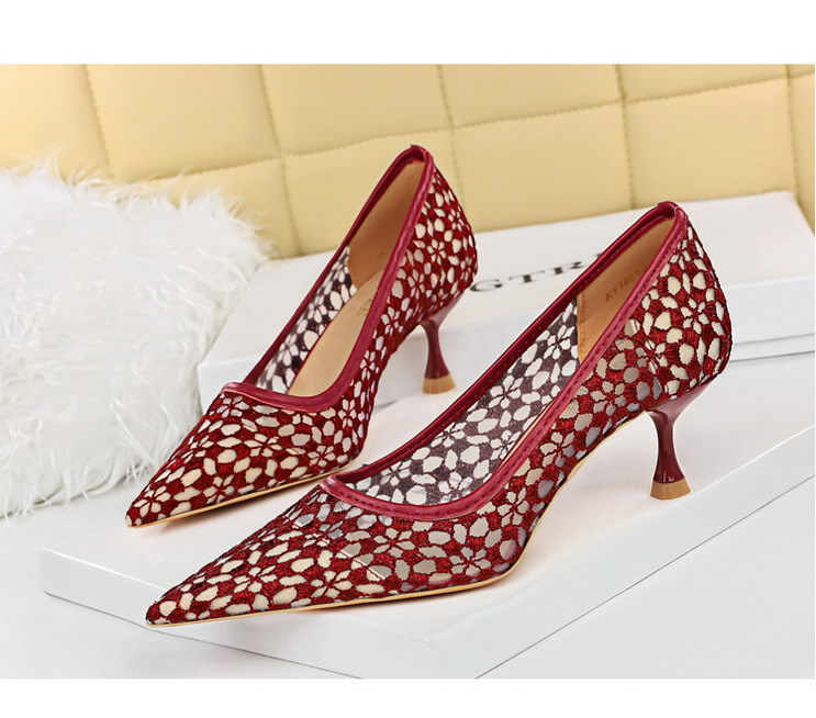 Title 4, Womens Stiletto High Heel Lace Shoes. Pointed ...