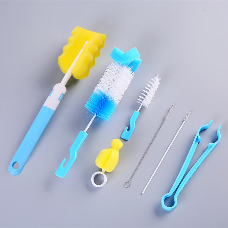 Stainless Steel Baby Bottle Brush Seven-piece