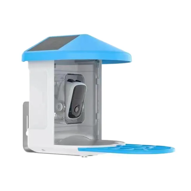 Solar Battery Camera Household Pet Feeder Lake Blue - Shop at LoveMi