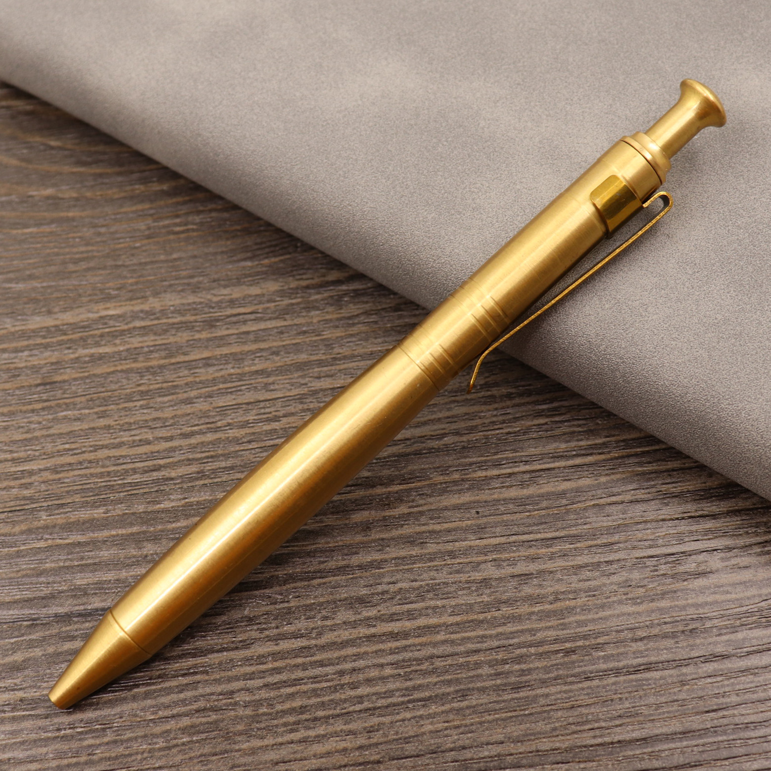 Press Cylinder Brass Pen