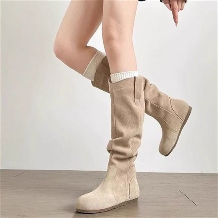 Creeper Knight Flat Heel Cowboy Boots