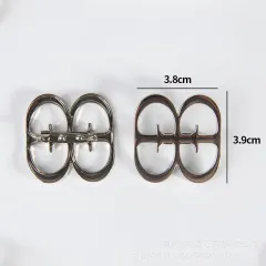 Metal Simplicity Ins Style Temperament Brooch Accessories - 7 Double Ring Brooch - View 1