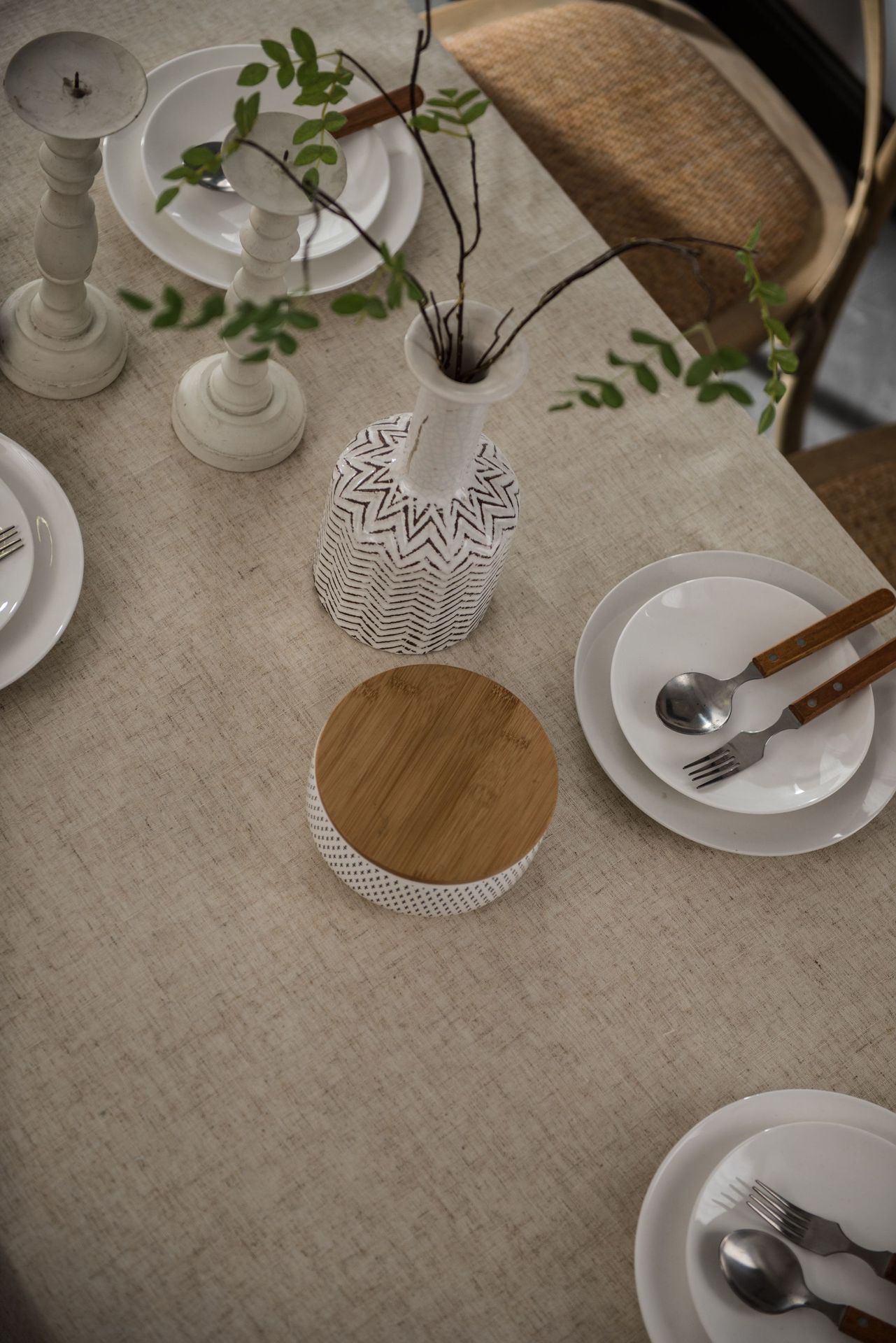 Tablecloth Jute Lace Trim Polyester-linen Dining Tablecloth Coffee Table Cloth Fabric Rectangular 52f0641e B45d 4292 979f 452290024863