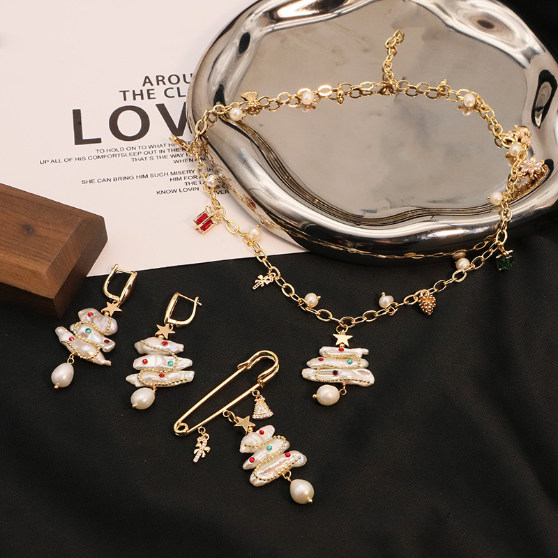 Natural Freshwater Pearl Brooch Women Original Light Luxury