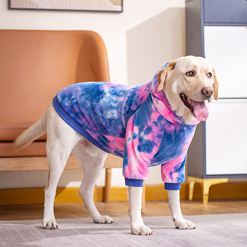 Tie-dye Hoodie For Small Medium And Large Dogs Poodle Bichon Golden Retriever Labrado