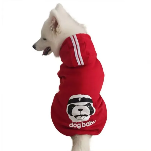 Dog Clothes Pet Medium And Large Dog Sweatshirt Red - Shop at LoveMi