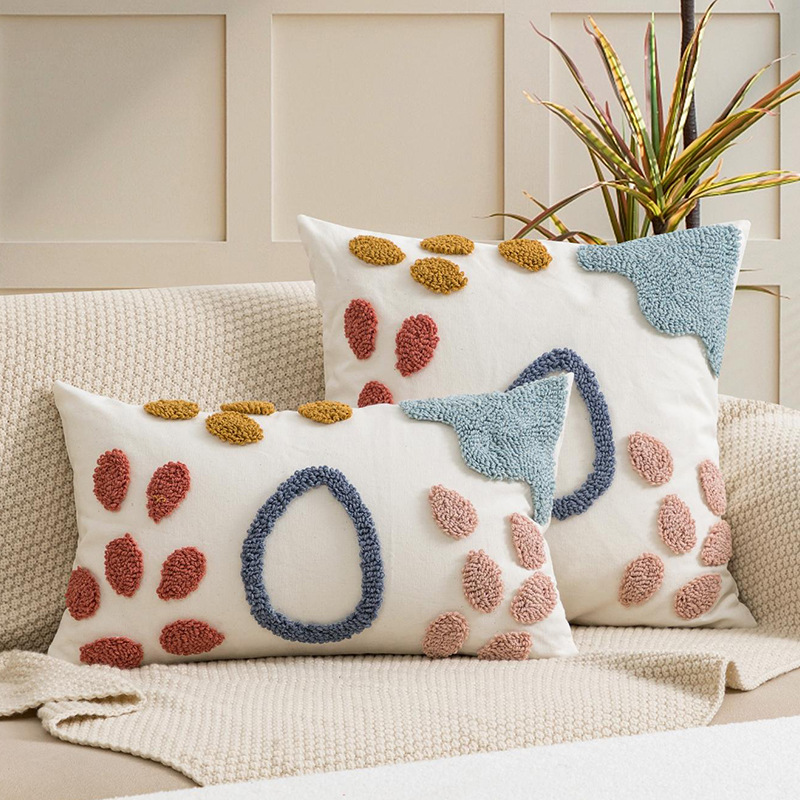 Creative Waterdrop Embroidery Cushion Cover For Living Room Sofa Pillowcase