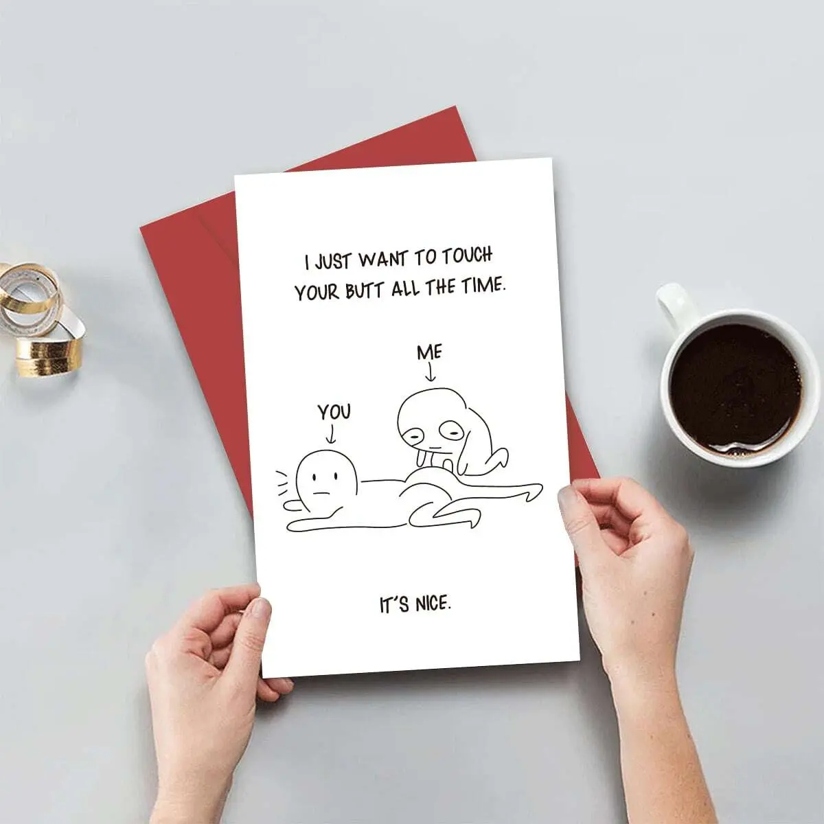Birthday Greeting Card With Envelope Text