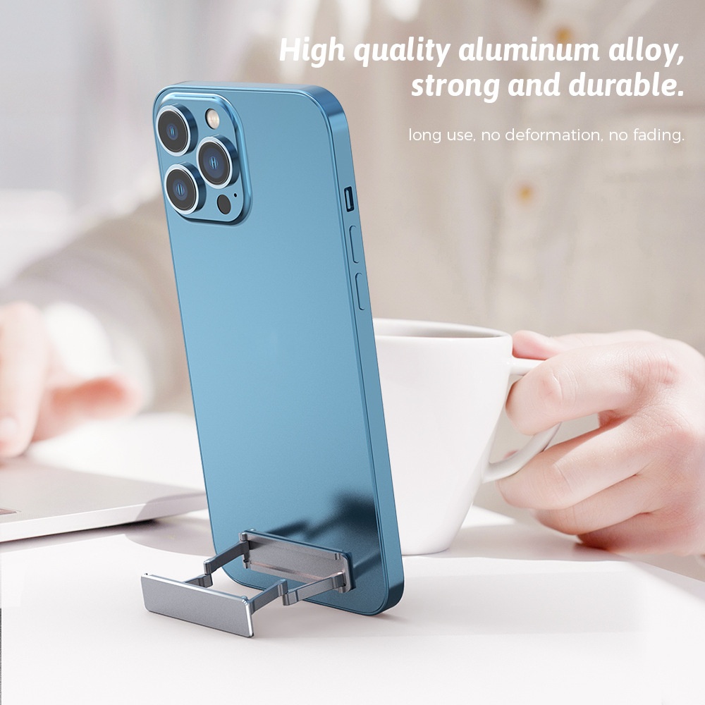Aluminum Alloy Mobile Phone Bracket Foldable And Portable Back Sticker Mini - Image 4