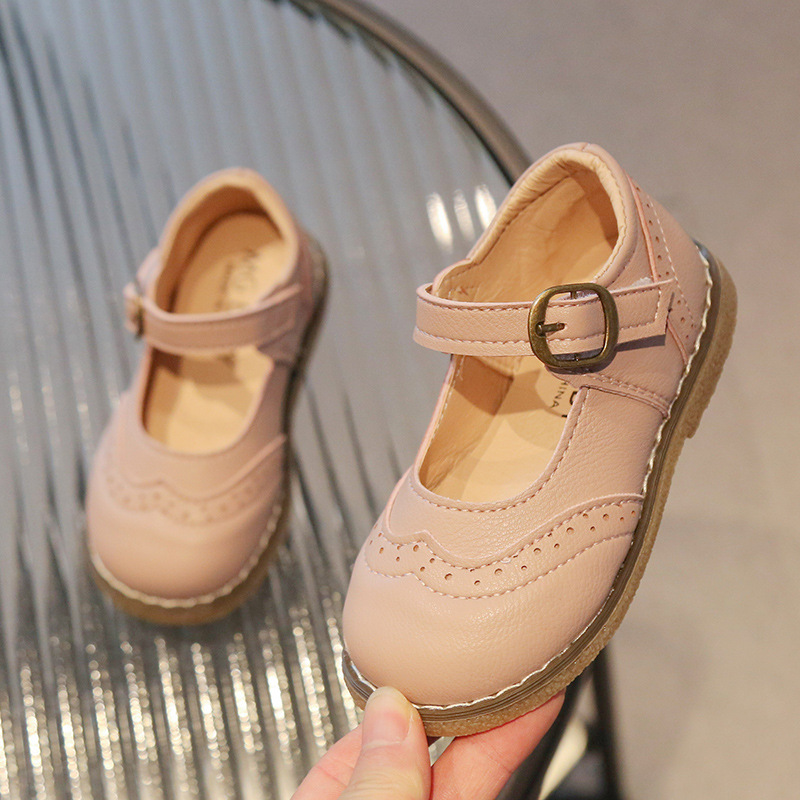 Girls' Casual Solid Color Leather Shoes — foto 4