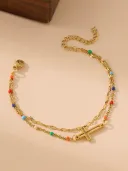 Hollow Cross Bracelet
