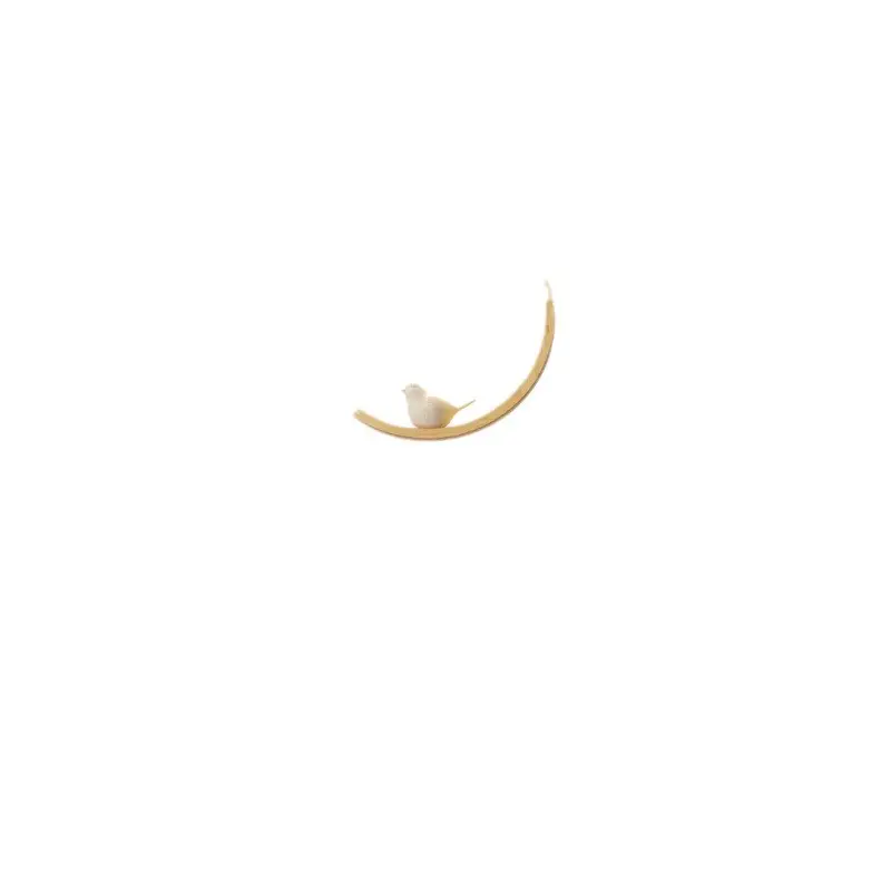 Nordic Solid Wood Aisle Chandelier Bird Simple Modern Staircase