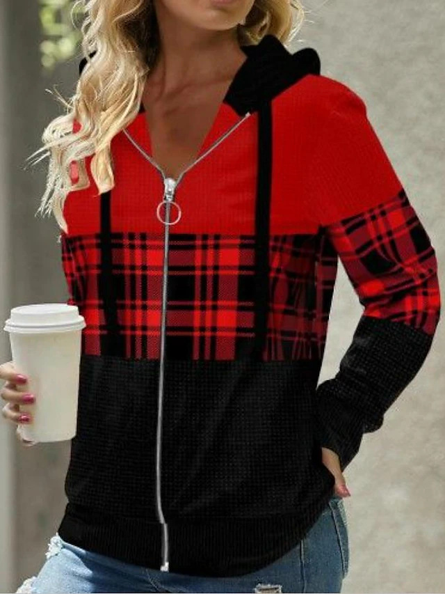 Loose Retro Hooded Hooded Zipper Sweatshirt