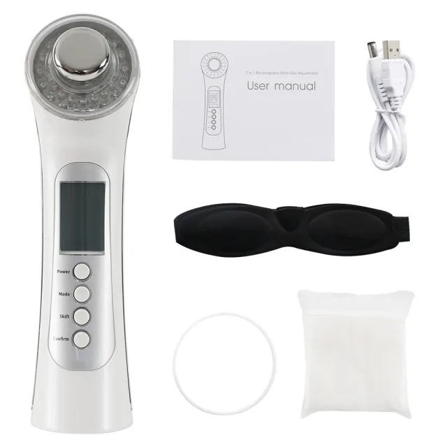 Ultrasonic Color Light Skin Rejuvenation Input And Output Instrument White Opp Bag - Shop at LoveMi