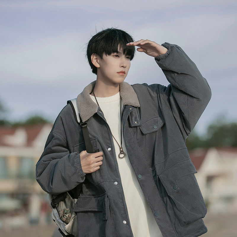 Retro Fashion Brand Boys Workwear Cotton Coat Tide