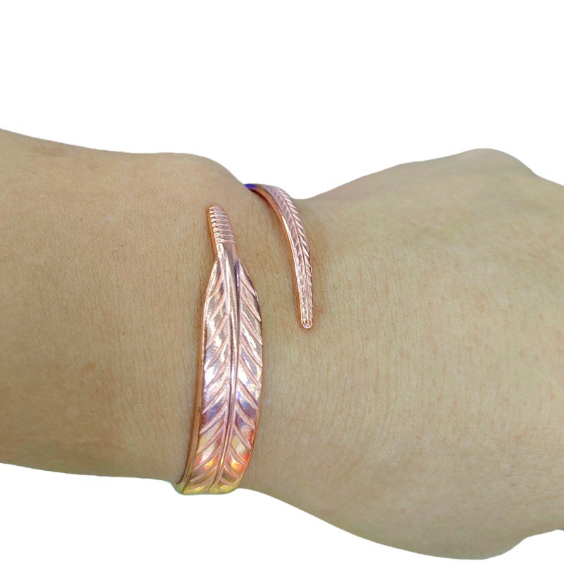 Copper Leaf Bangle, picture 3 of 4