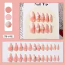 Ice Crystal Multilayer Bow Nail Tip 3 Dstereo Nail Sticker view 2