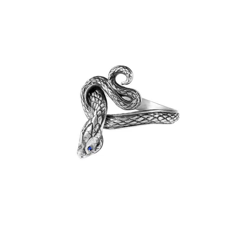 European And American Greedy Snake Personality Retro Ring