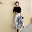 Black Top And Skirt