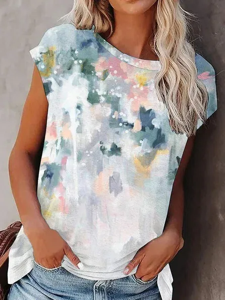 Women's American style Retro Short Sleeve T shirt F168Z595 - Shop at LoveMi