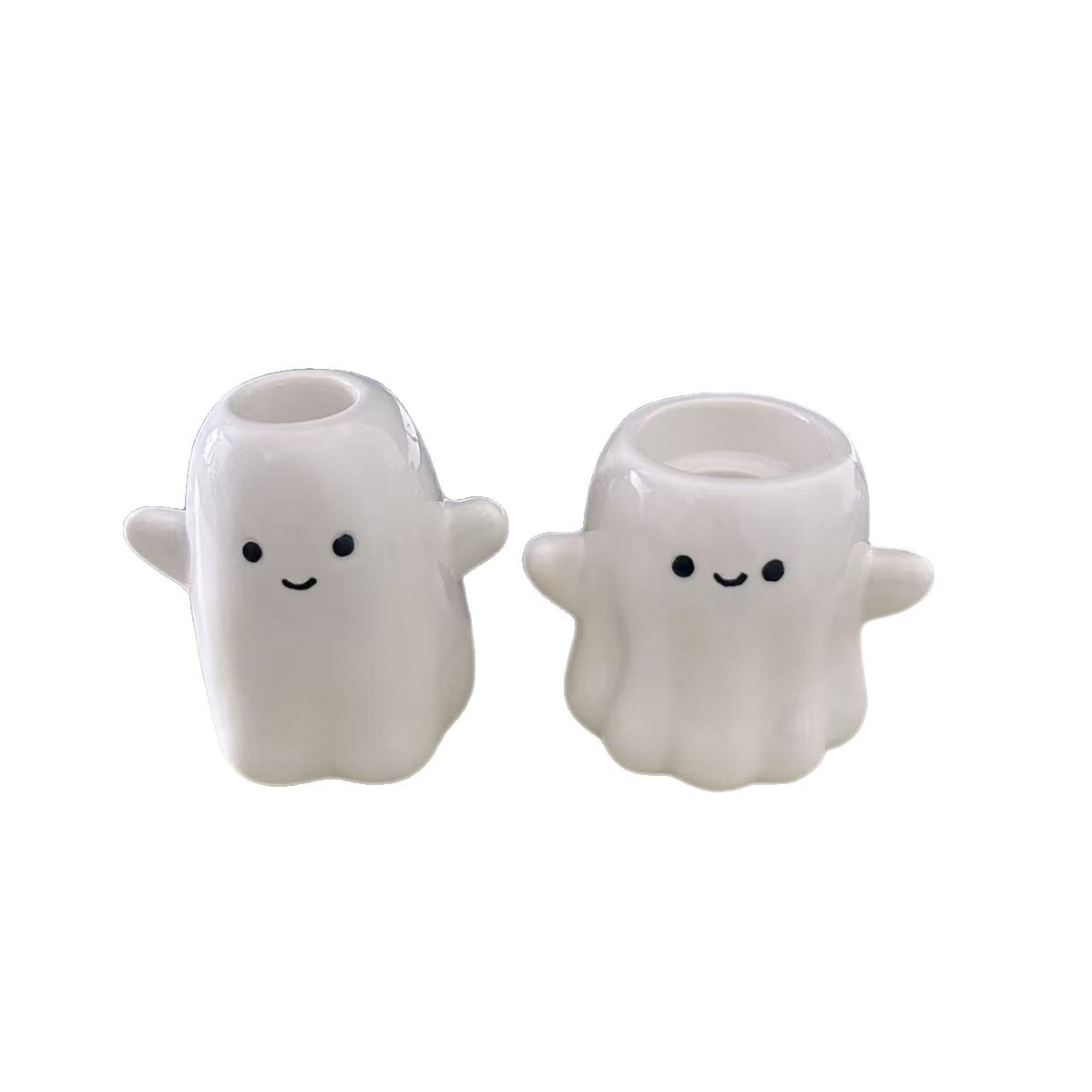 Halloween Ghost Ceramic Candle Holder 4