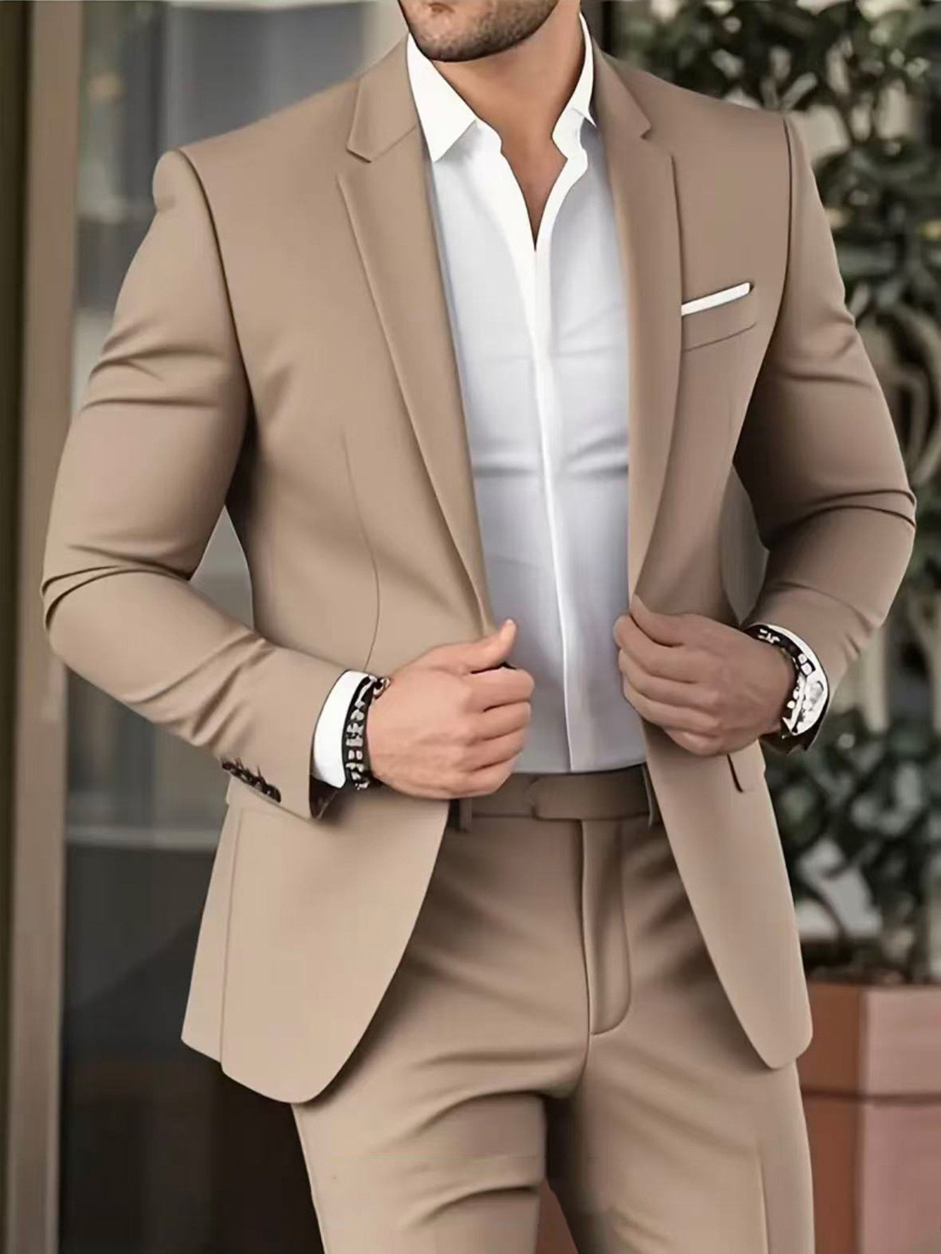 Elegant Banquet Gown Slim-Fit Fashionable Suit And Trousers For Men 10