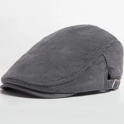 Autumn And Winter Corduroy With Two Hats