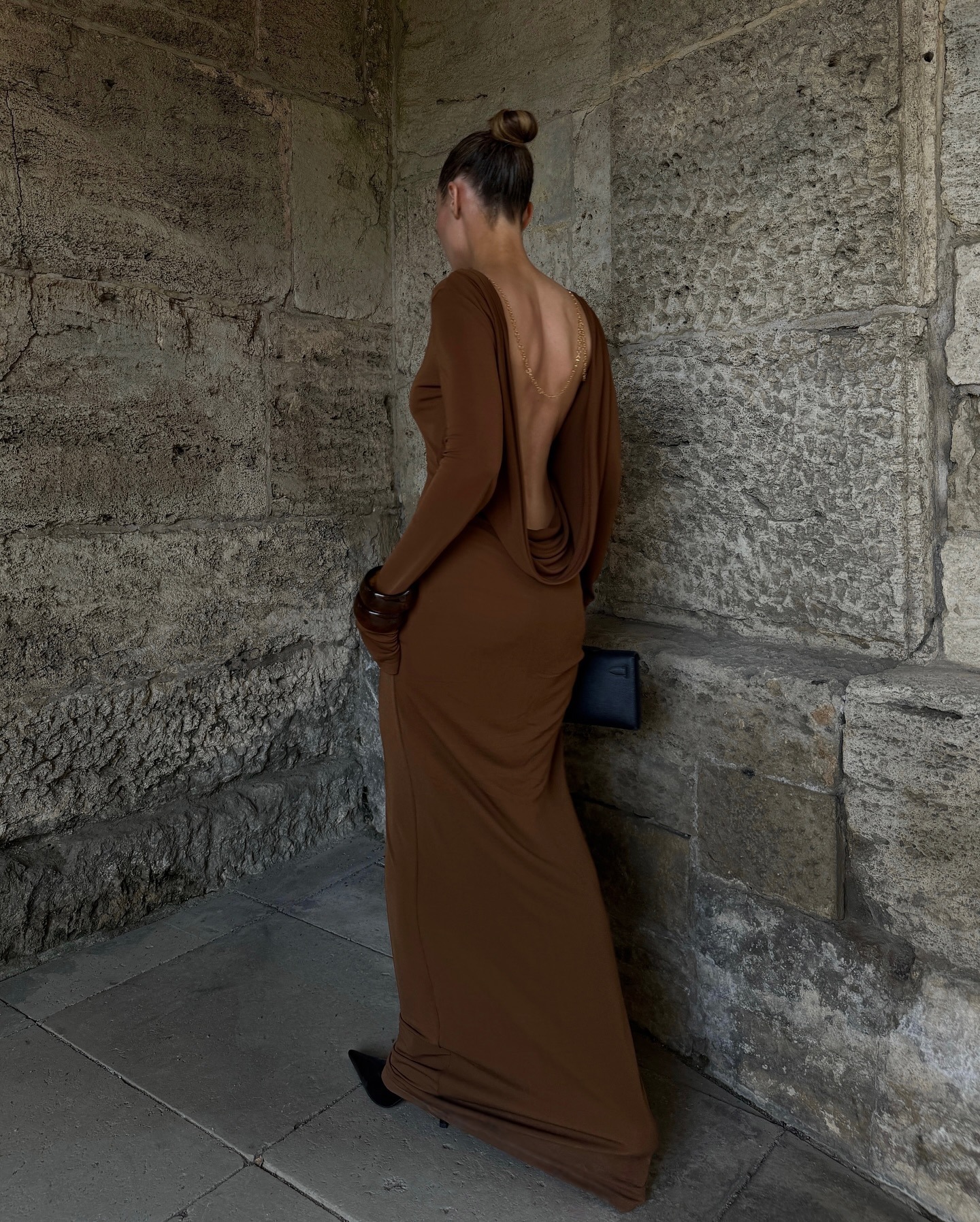 Brown Long Dress