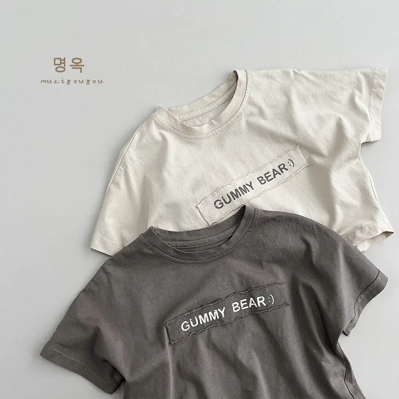 Children's Short-sleeved Printed Boy Loose Casual Top