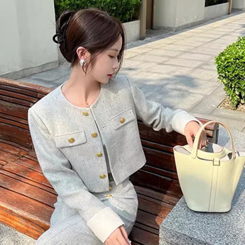 New Early Autumn Set Slimming French Style Temperament Two-piece Set - Image 4