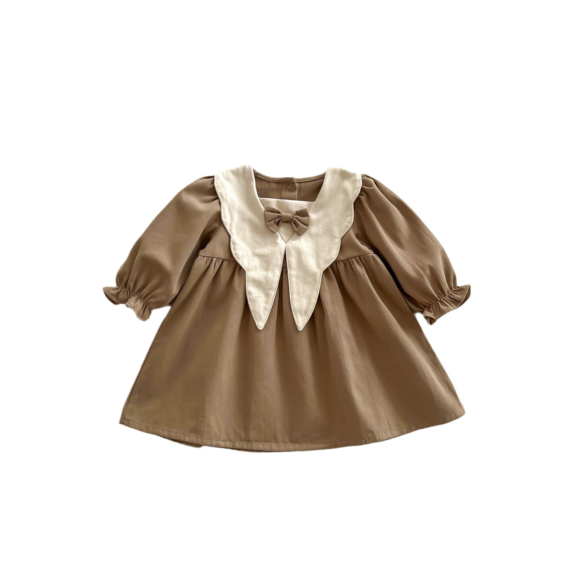 Girls Dress Children's Spring And Autumn Western Style Autumn Baby Doll Retro Princess