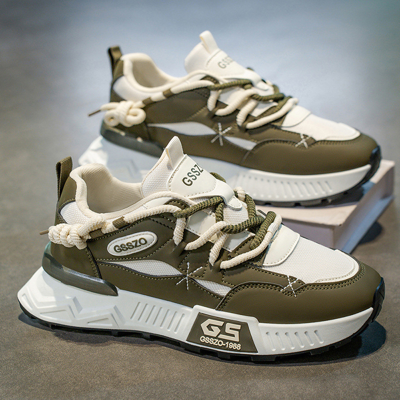 Mens Trendy Dad Shoes With A Chunky Breathable Sole For Casual Wear