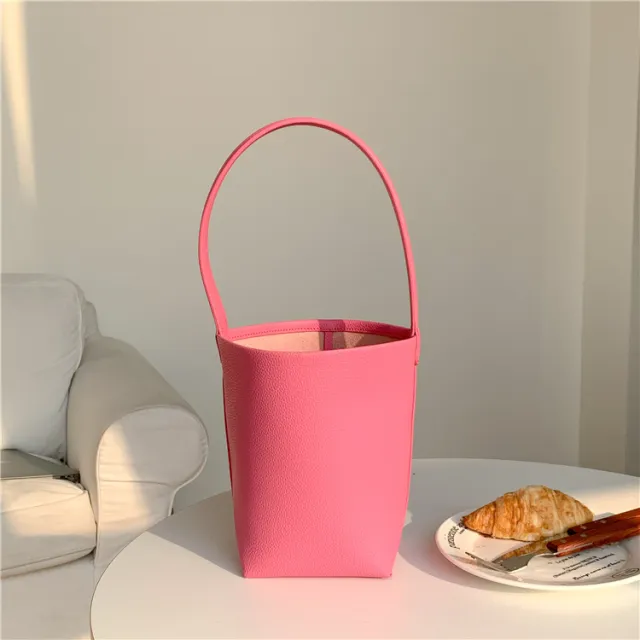 Single Shoulder Round Bag Women's Large Capacity Simple Rose - Shop at LoveMi