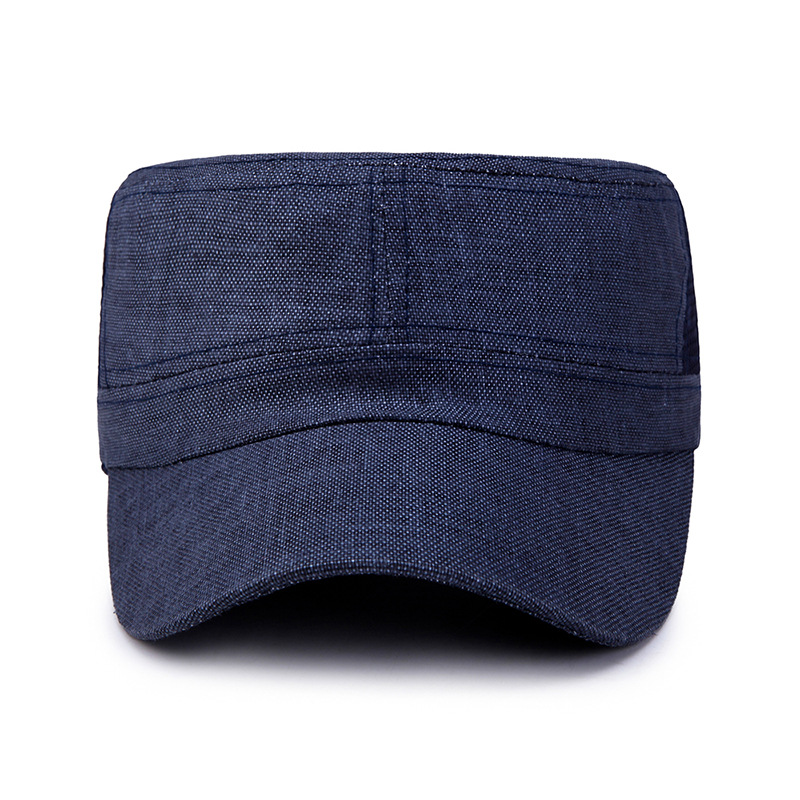 SpringSummer Linen Mesh Breathable Flat-Crown Cap - imagen 1