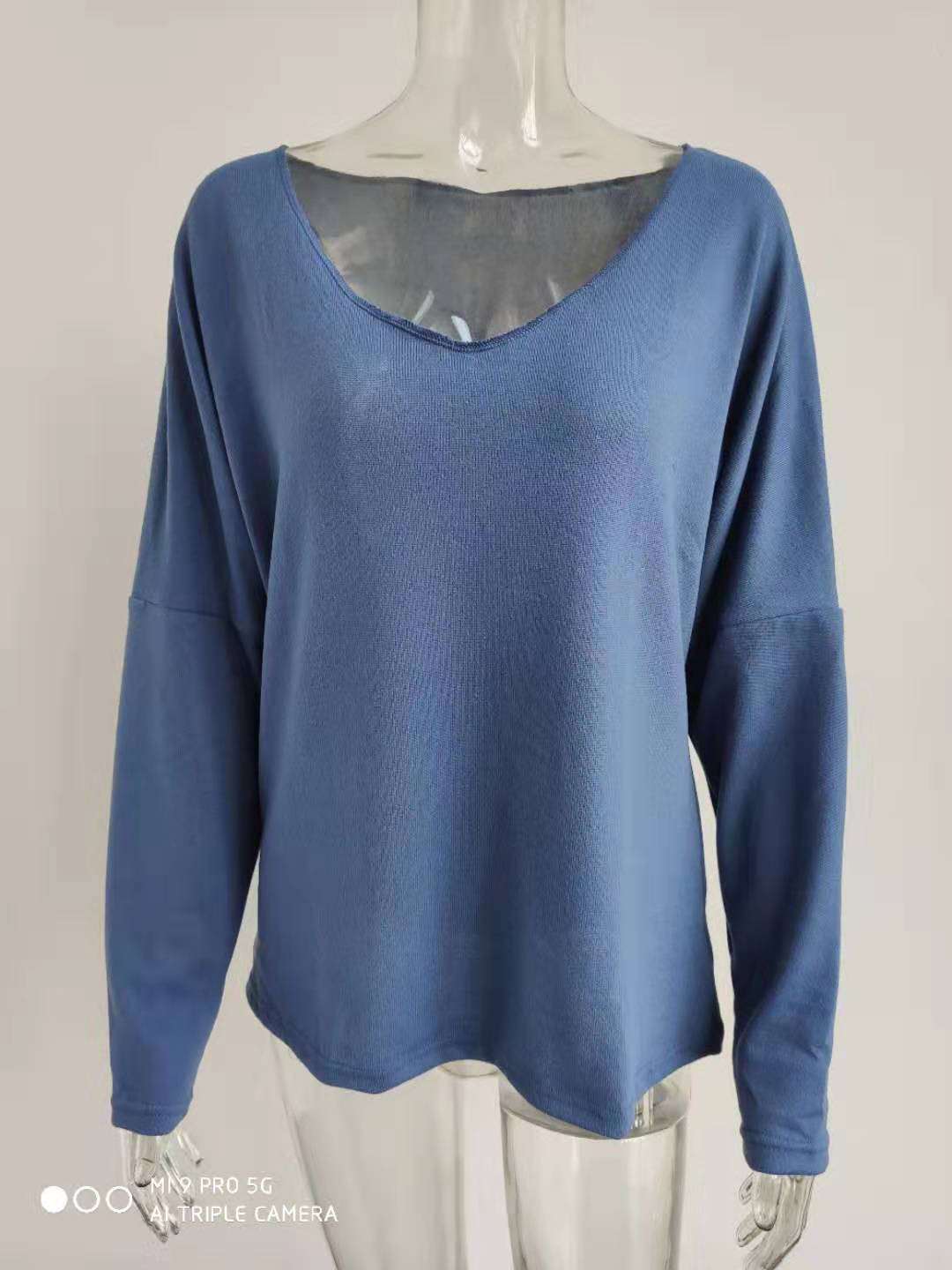 Title 9, Simple long sleeve V-neck pullover for women. A...