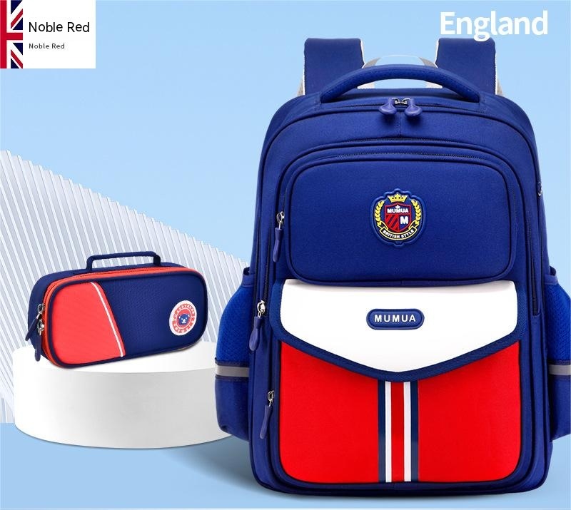 Primary School Student Waterproof Spine Protection Waist Support Large Capacity Backpack Oxford Cloth For Boys And Girls - Image 34