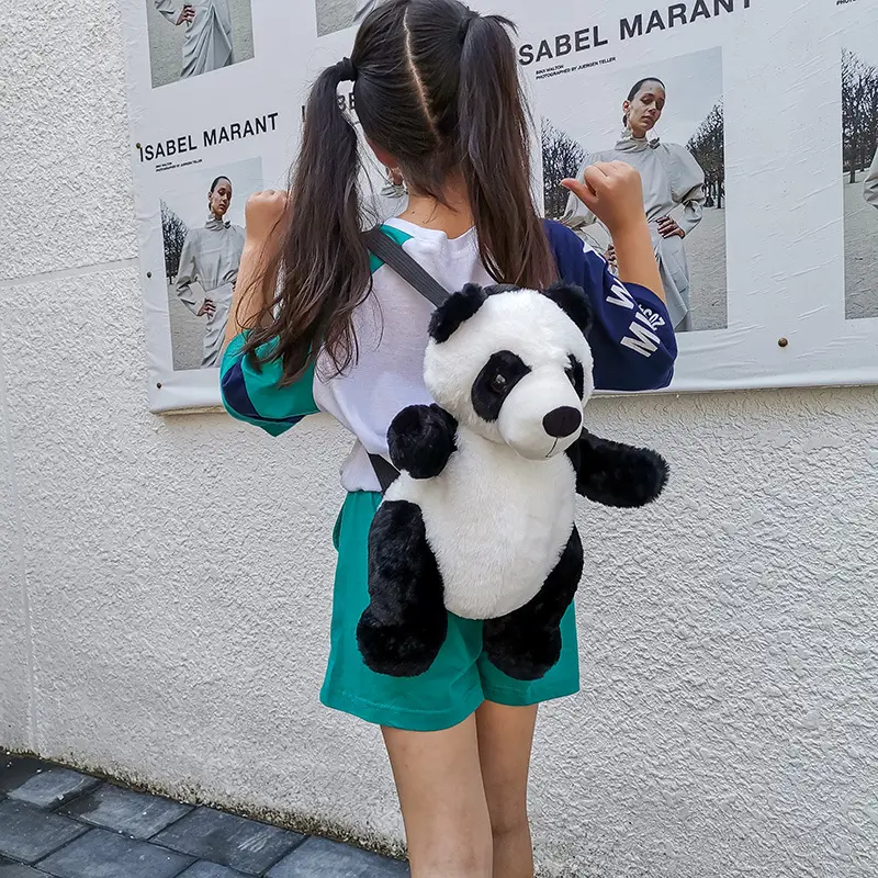 Cute Panda Small Backpack Fashion Boys