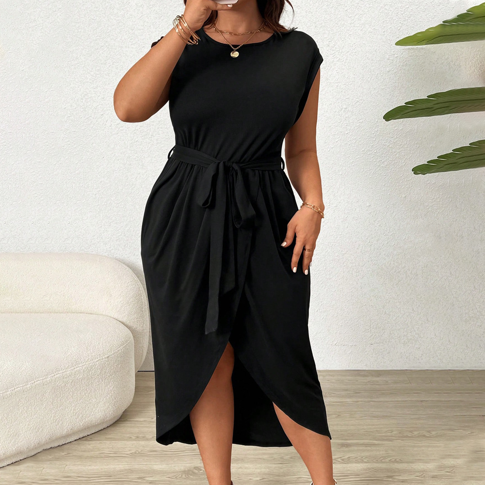 Women's Fashion Summer New Temperament Dress Black - Shop at LoveMi