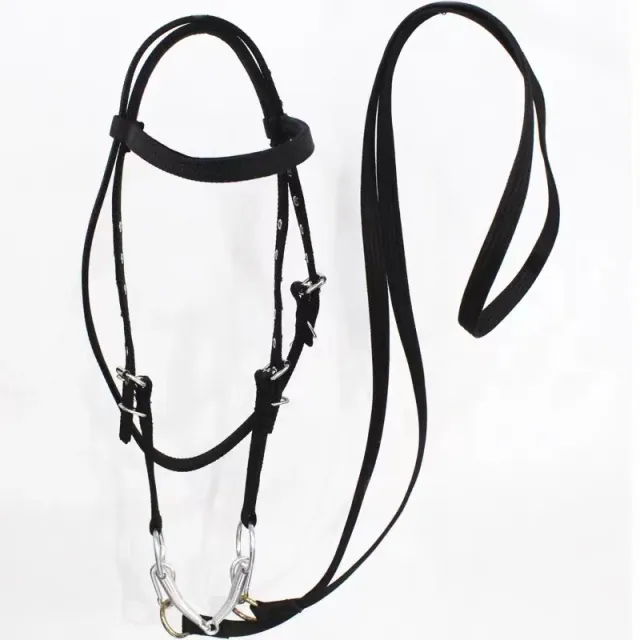 Horse Halter Rope Riding Hose Bridle Fiber Black Small Size - Shop at LoveMi