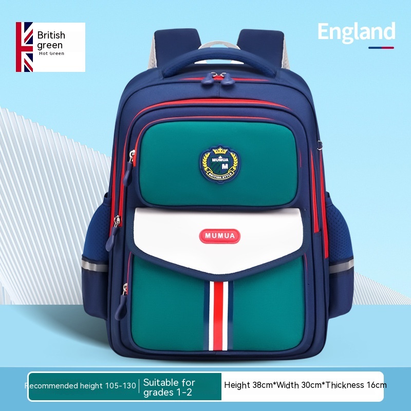 Primary School Student Waterproof Spine Protection Waist Support Large Capacity Backpack Oxford Cloth For Boys And Girls - Image 18