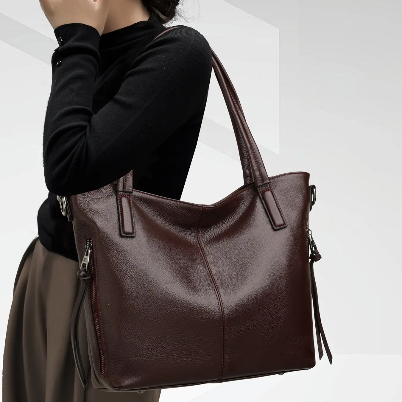 Large-capacity Tote Bag Fashionable Single-shoulder Crossbody Style