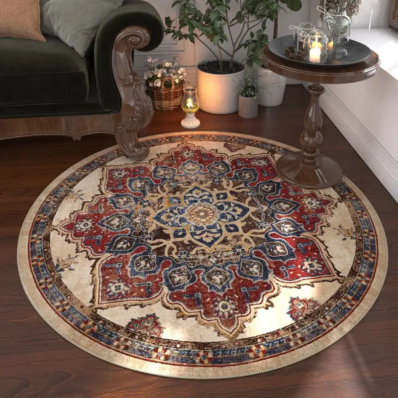 Ethnic Bosnian-style Round Rug