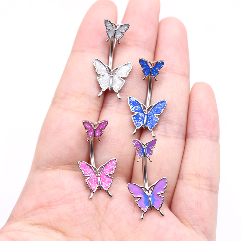 Creative Butterfly Navel Stud Dance Human Body Piercing Accessories
