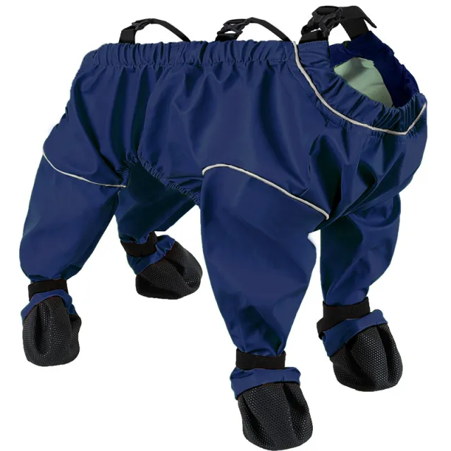 Dog Four Seasons Breathable Soft Bottom Jumpsuit Dark Blue - Shop at LoveMi