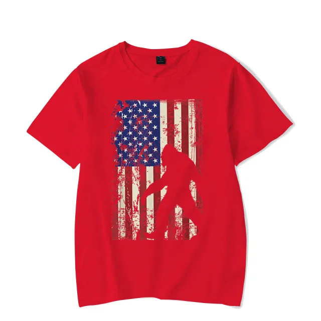 Casual Large Loose Short Sleeve Red - Shop at LoveMi