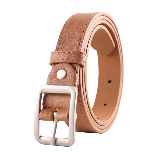 Korean Style Women's Belt Retro Simple All match Camel - Shop at LoveMi