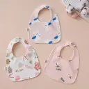 Babys Pure Cotton U-shaped Bib Waterproof Baby Bib view 1