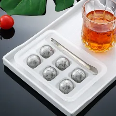 Stainless Steel Ice Particles Whisky Stone Bar Whiskey Cooling Wine Set Can Be Recycled - 6Suit1 - View 1