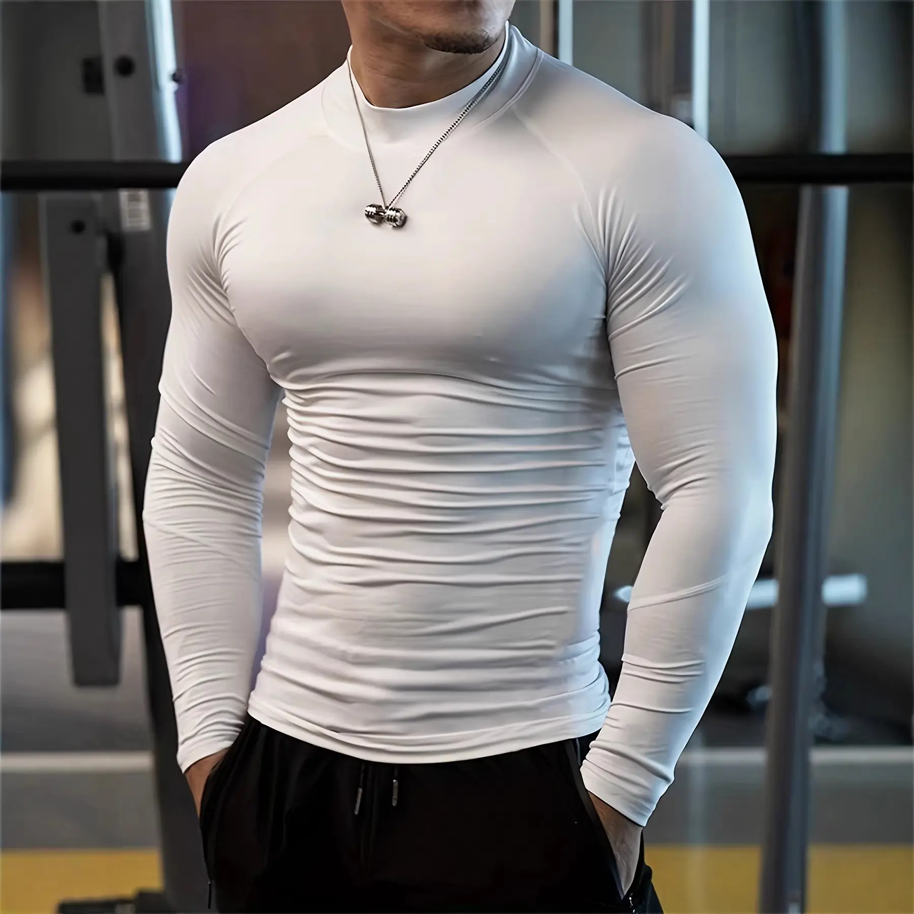 Mens Long-sleeve T-shirt Base Layer Top